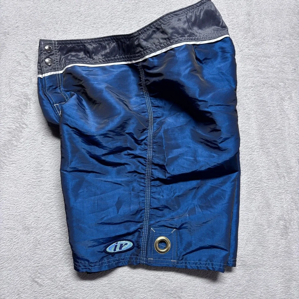 Immersion Research Board Shorts Mens 32 Technical Blue Grey Surf EUC